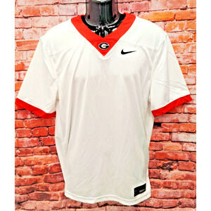 Georgia Bulldogs Jersey Men's Medium White Nike Dri-Fit NCAA Football Sports